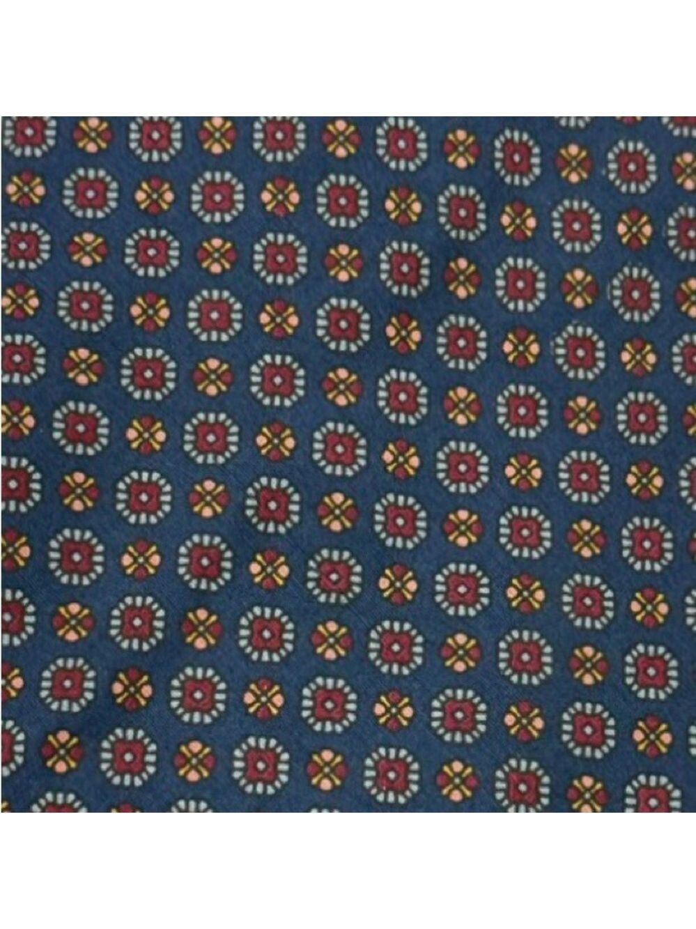 Dolce & Gabbana Silk Tie Medallion Blue Red Designer Italy